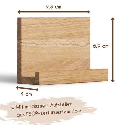 Personalisierter Adventskalender 2025 mit eigenen Fotos und Holzaufsteller