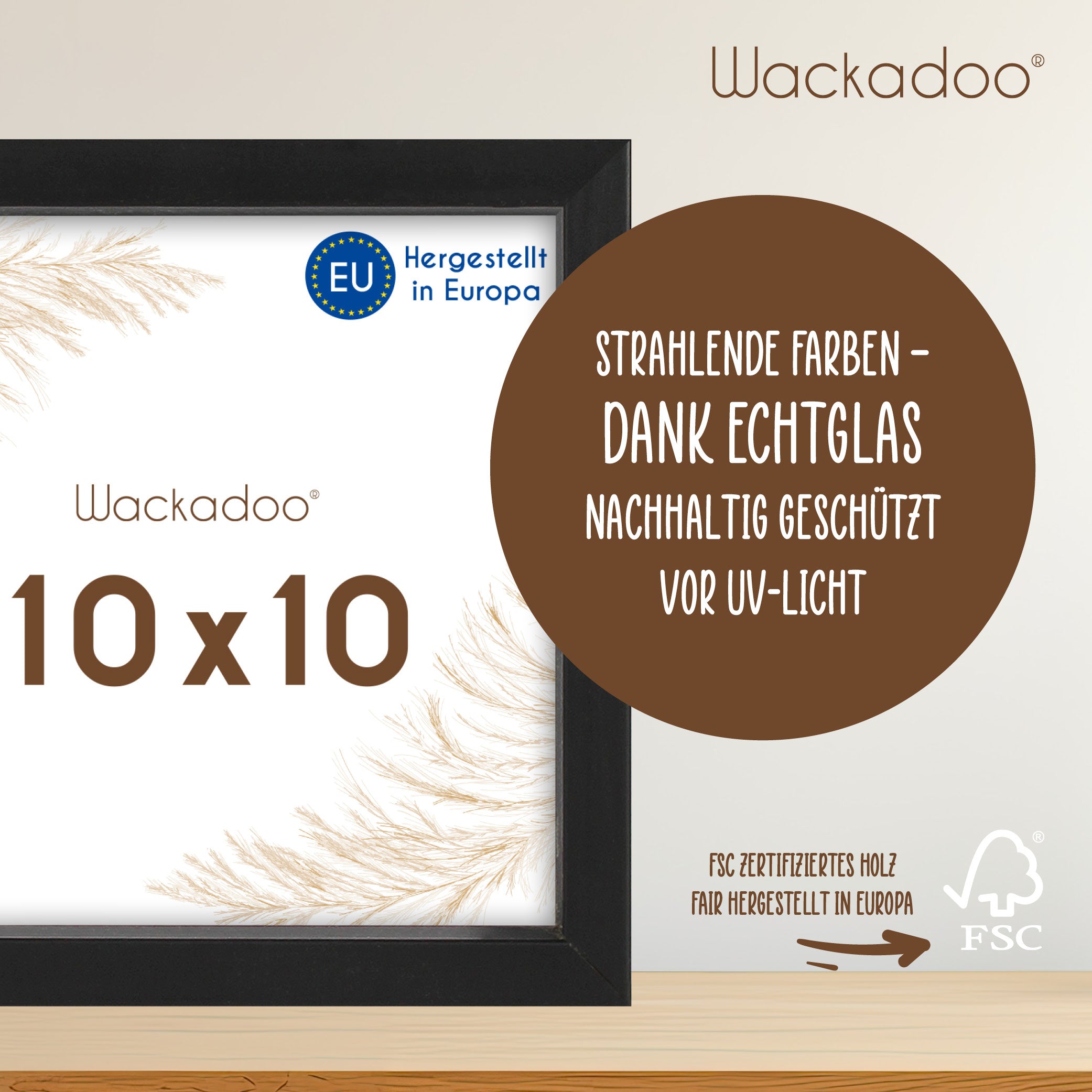 Bilderrahmen 3er Set AMALFI aus MDF Holz Wackadoo Living