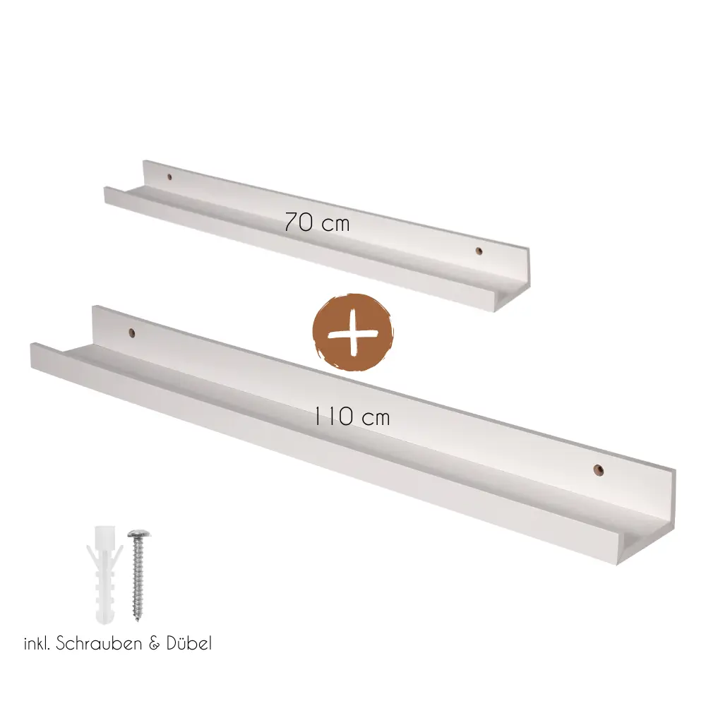 Bilderleiste aus Holz inkl. Befestigungsmaterial