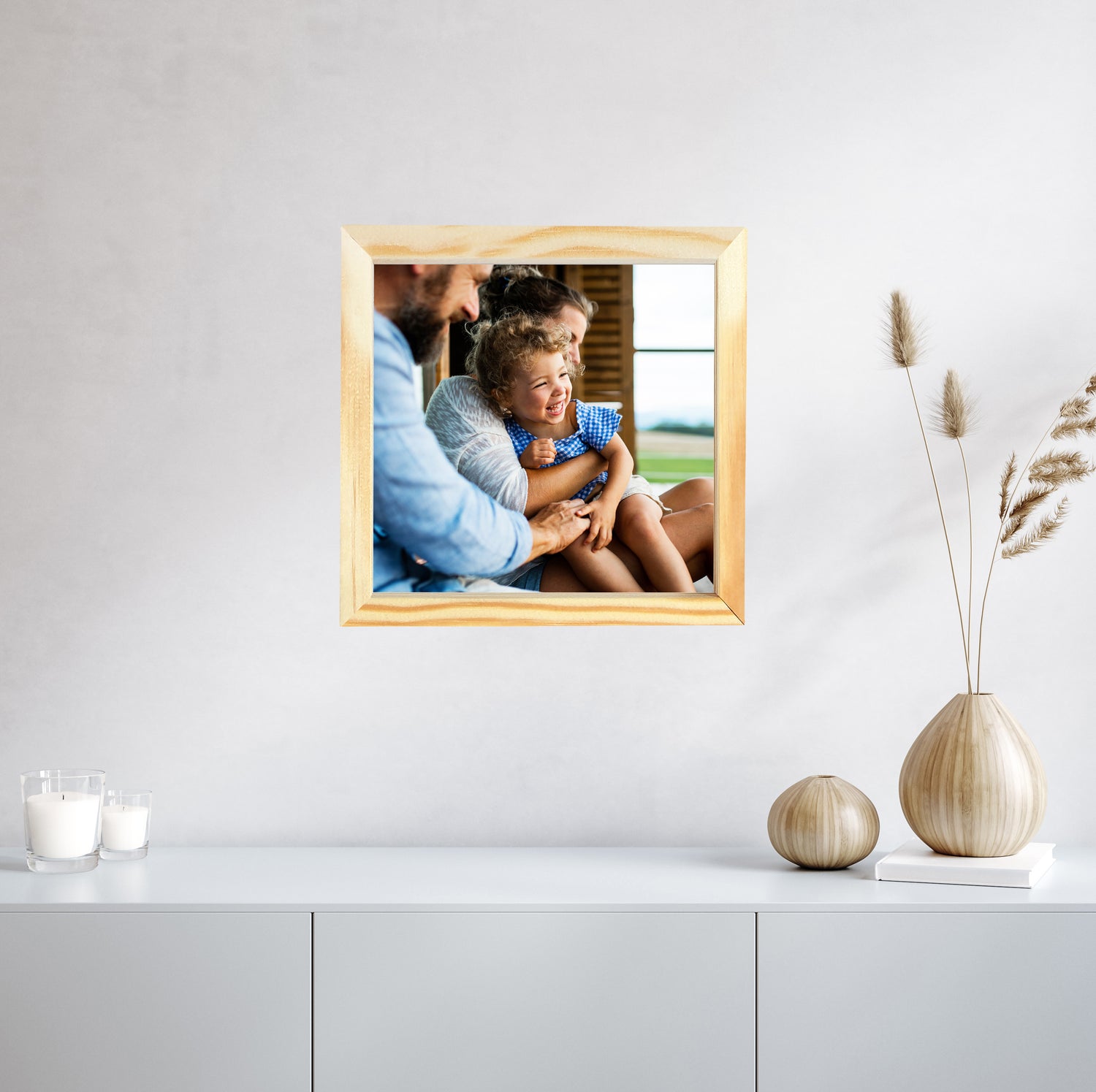Bilderrahmen Holz mit Deinem eigenen Foto - einfach &amp; schnell hochladen