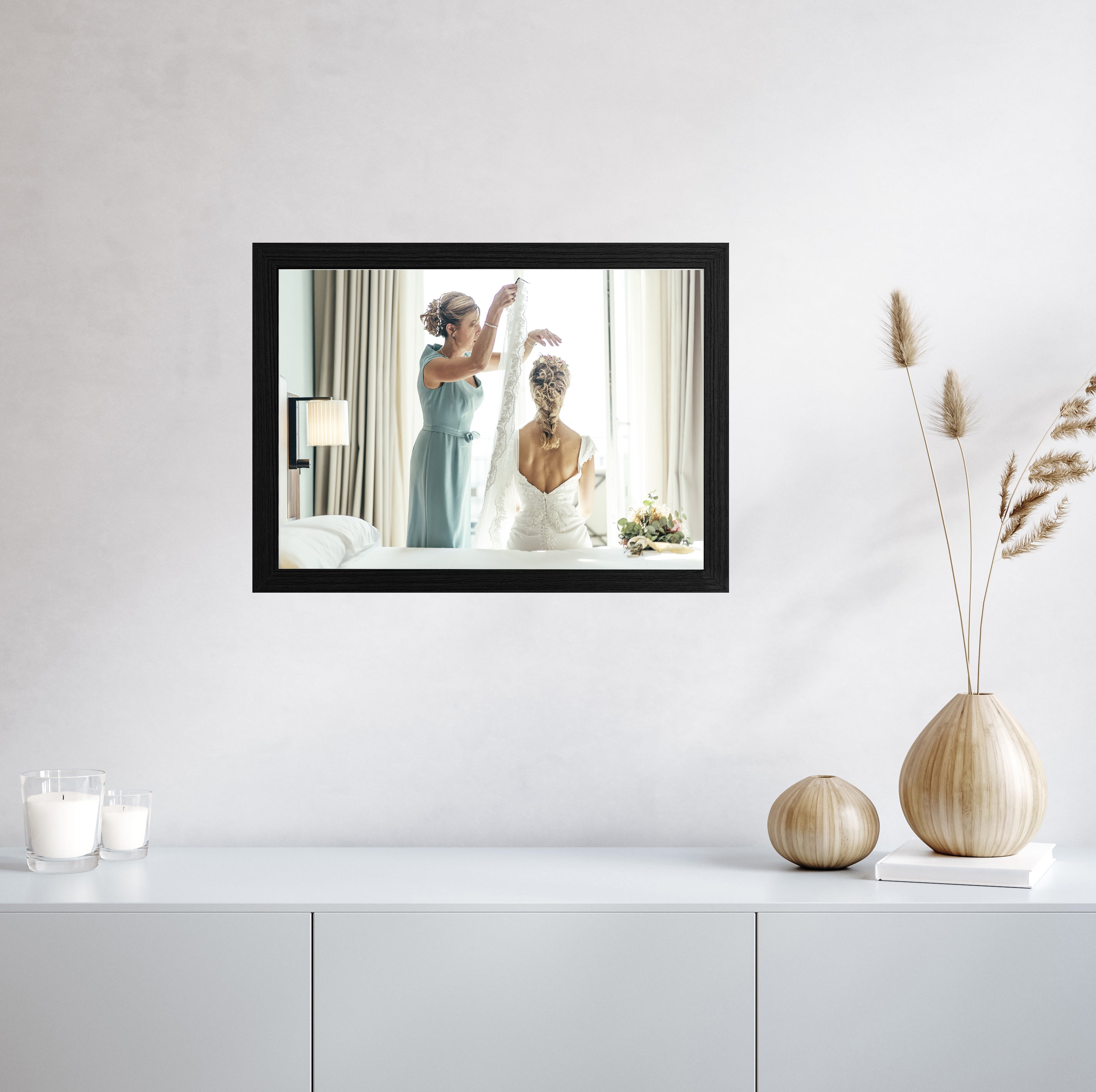 Bilderrahmen Holz mit Deinem eigenen Foto - einfach &amp; schnell hochladen