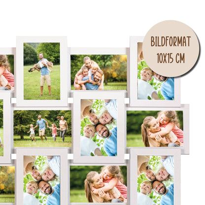 Bilderrahmen Collage für 30 Bilder mit Deinen eigenen Fotos - einfach &amp; schnell hochladen
