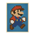 Poster mit Bilderrahmen Super Mario Pixel - inklusive Bilderrahmen Interior Design