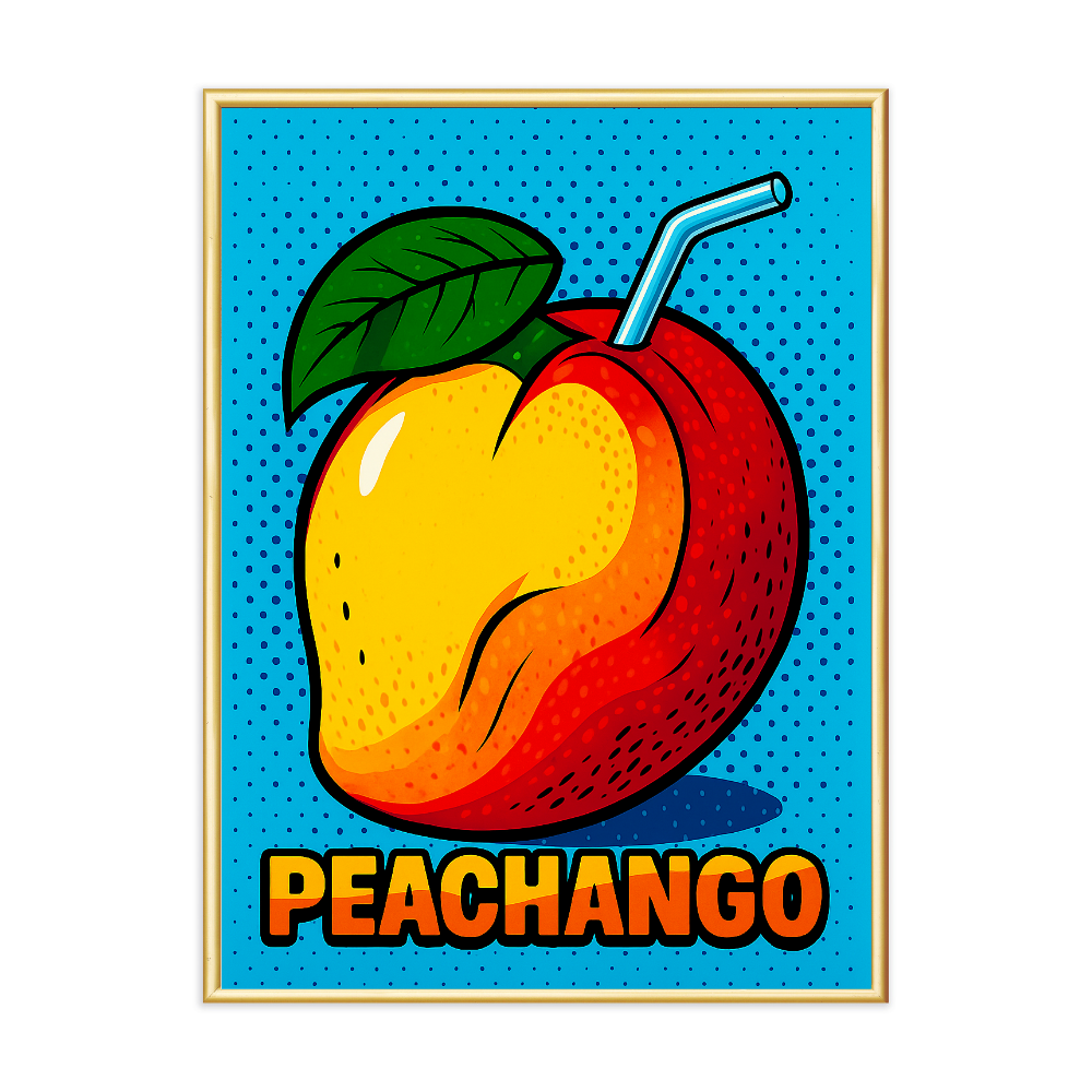 Poster mit Bilderrahmen Peachango - verschiedene Formate