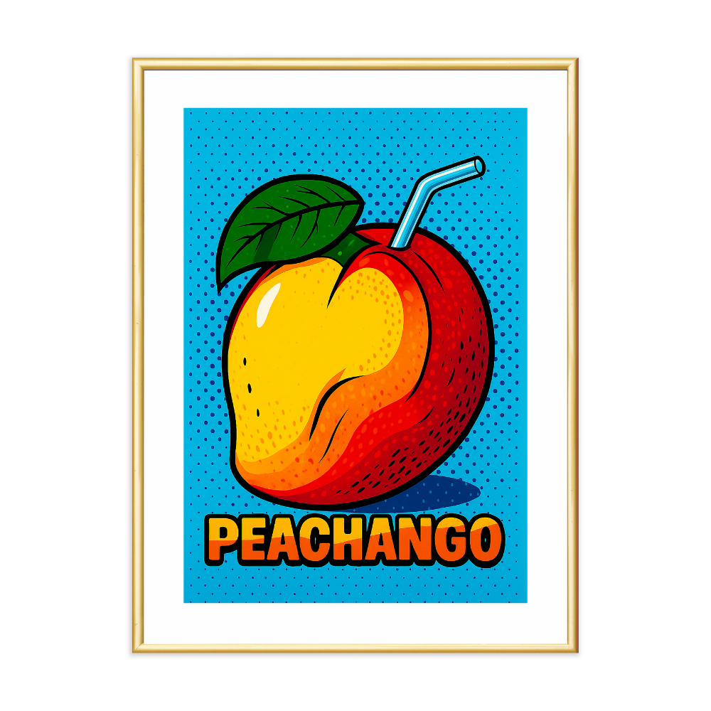 Poster mit Bilderrahmen Peachango - verschiedene Formate