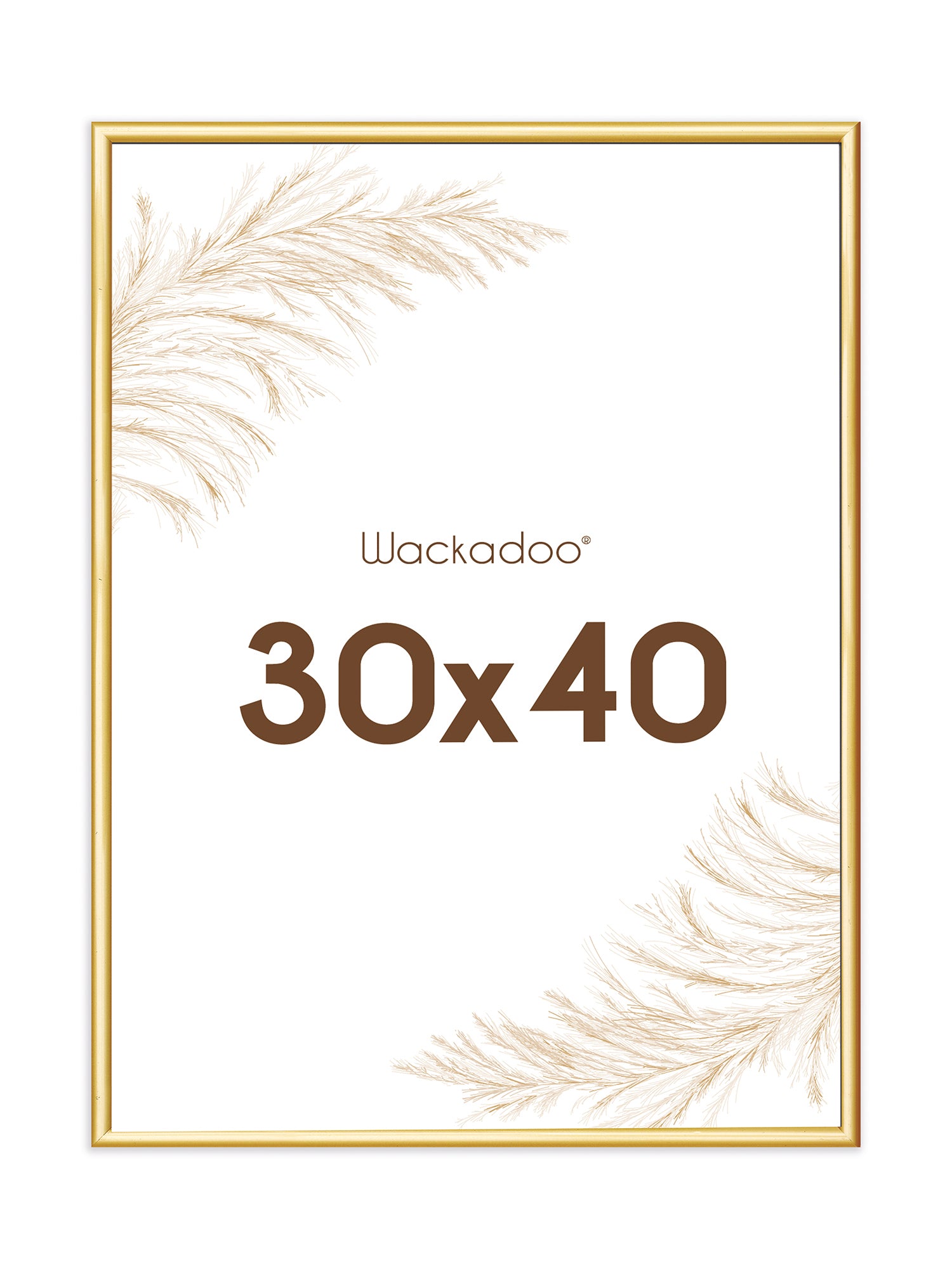 Wackadoo® Bilderrahmen gold für Poster und Fotowände mit Glasscheibe