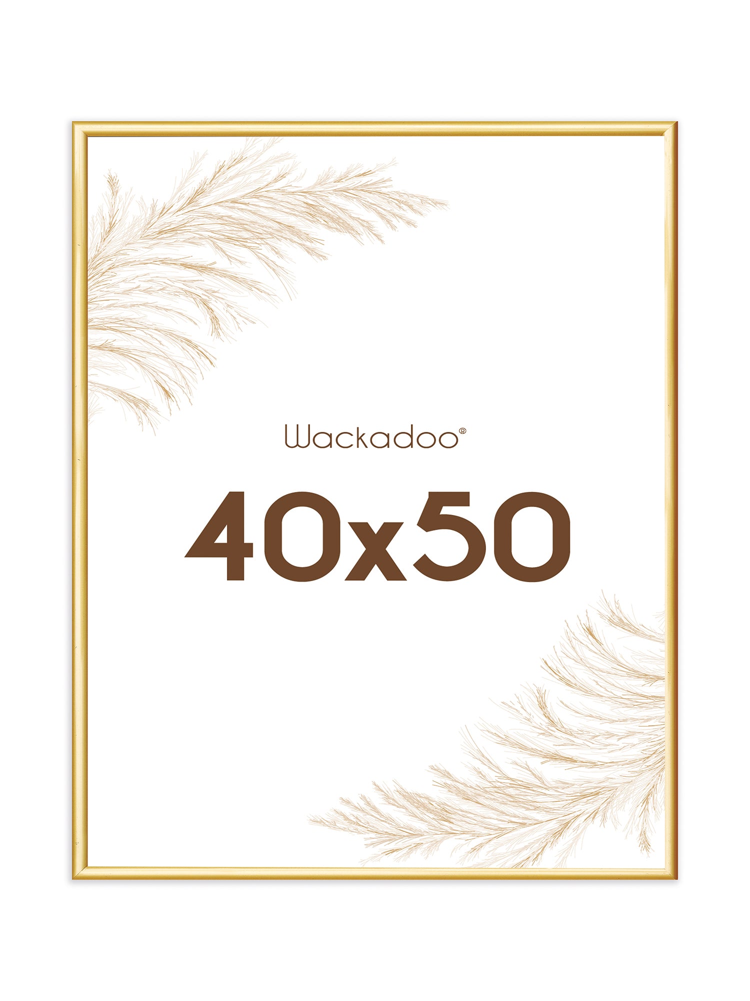 Wackadoo® Bilderrahmen gold für Poster und Fotowände mit Glasscheibe