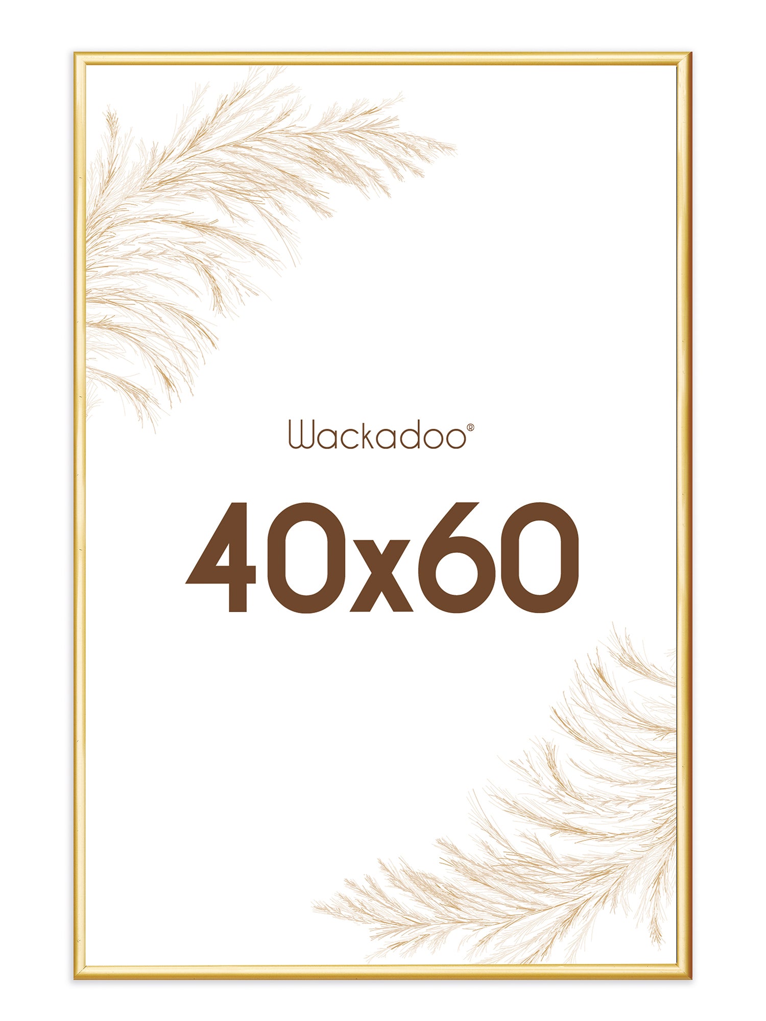 Wackadoo® Bilderrahmen gold für Poster und Fotowände mit Glasscheibe