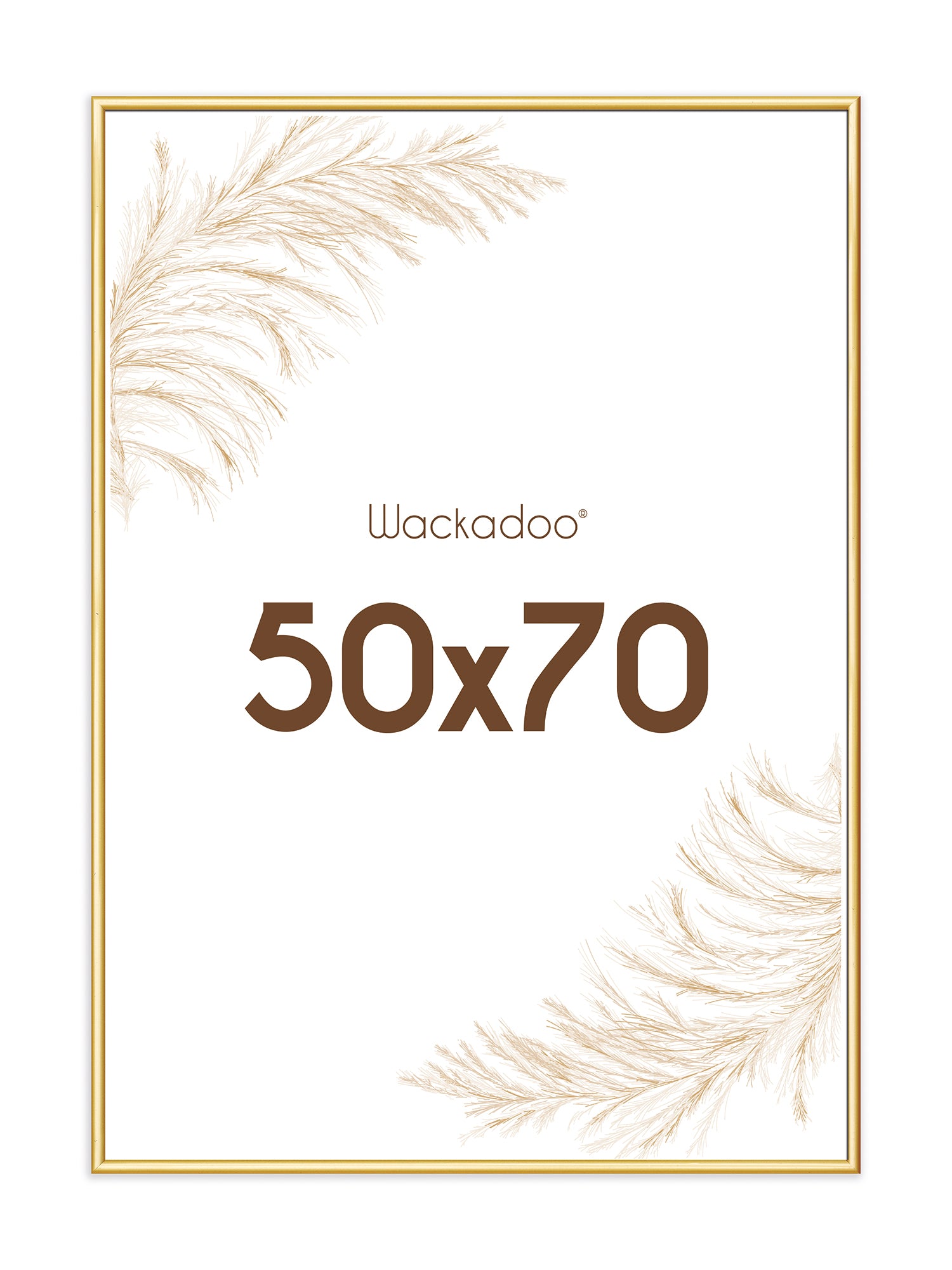 Wackadoo® Bilderrahmen gold für Poster und Fotowände mit Glasscheibe