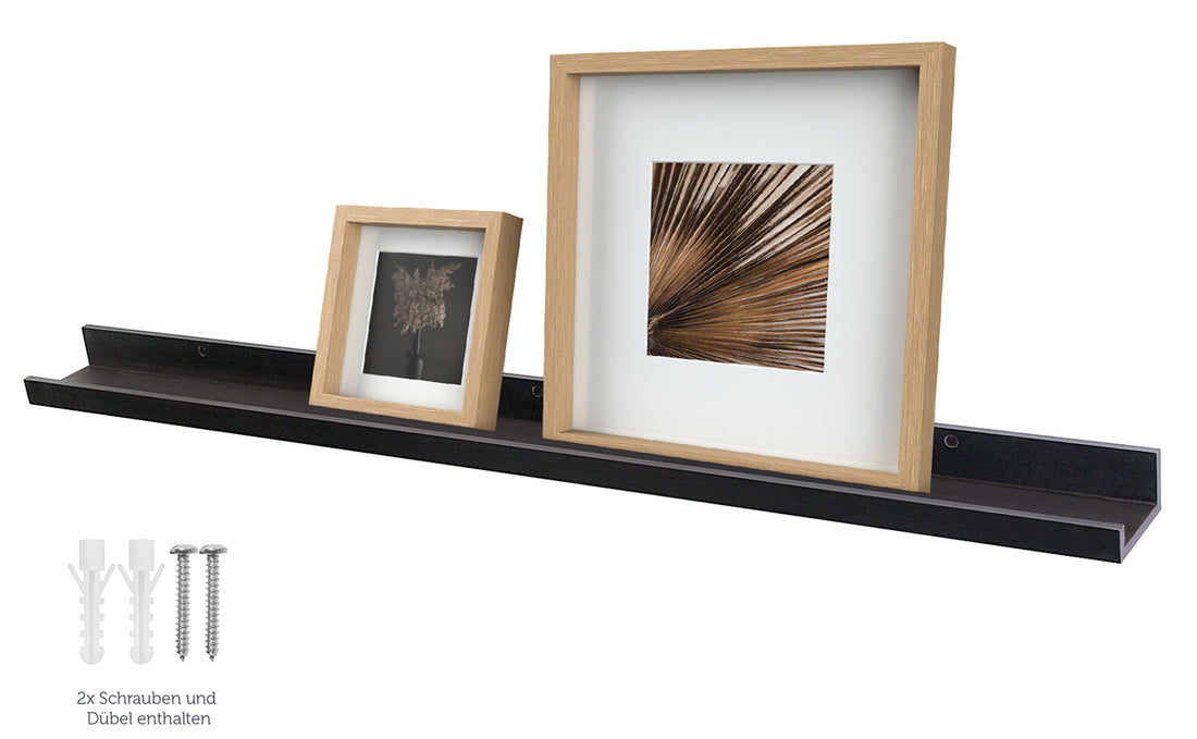 Bilderleiste aus MDF Holz inkl. Befestigungsmaterial