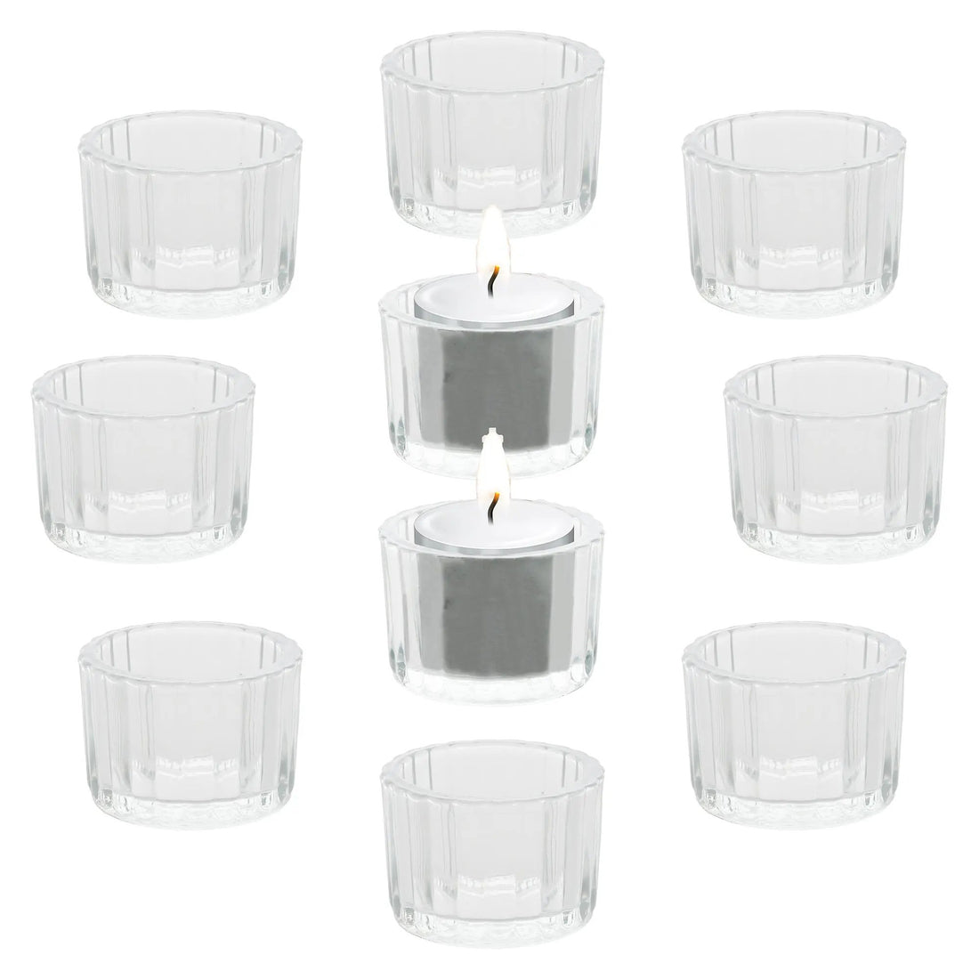 Teelichtgläser Set 10er Set Wackadoo Living