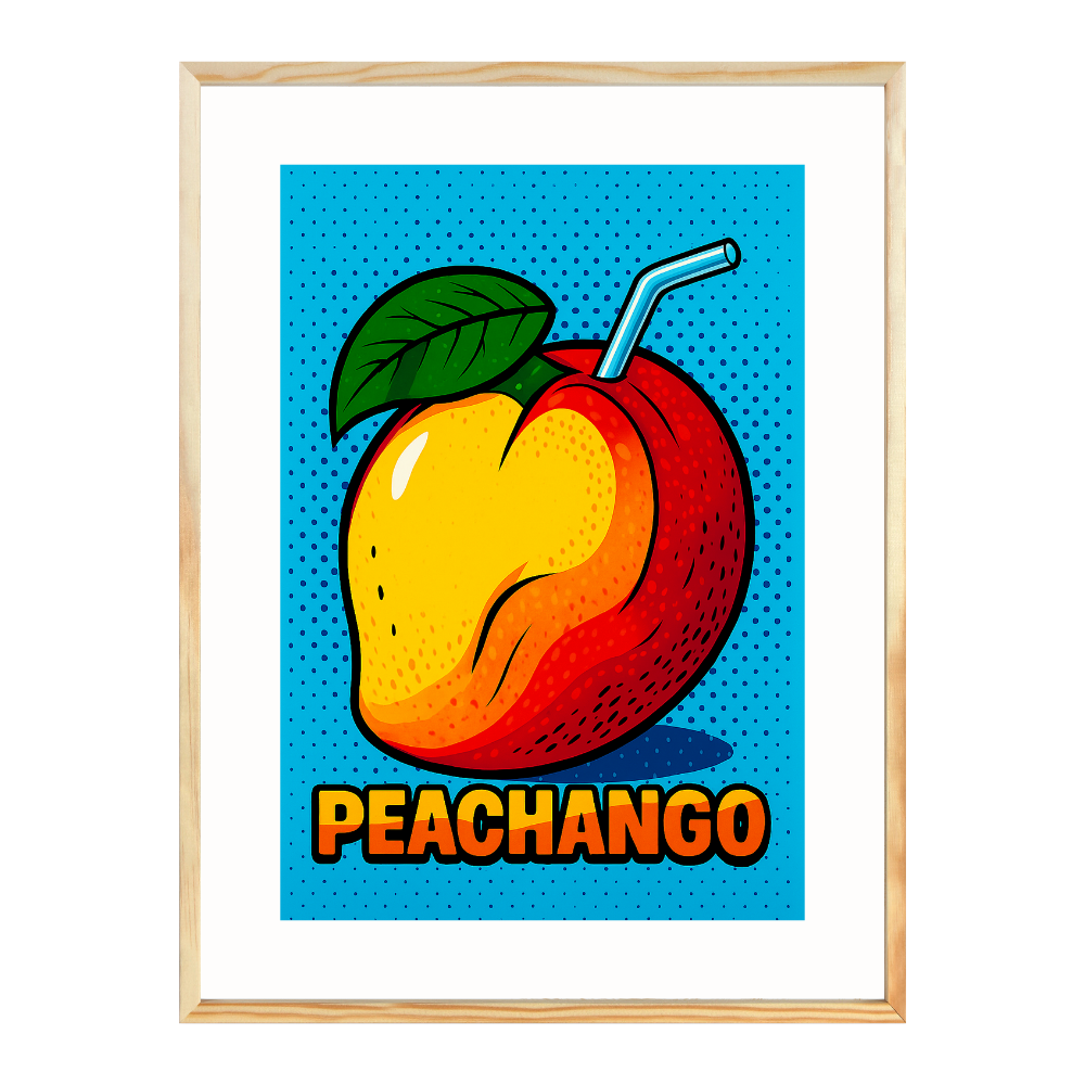 Poster mit Bilderrahmen Peachango - verschiedene Formate