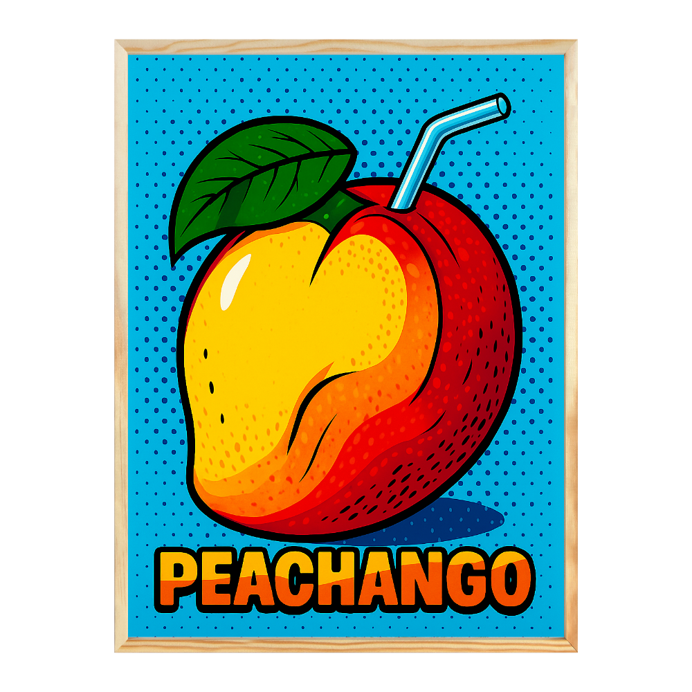 Poster mit Bilderrahmen Peachango - verschiedene Formate