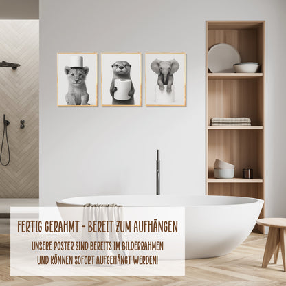Wackadoo Poster Set Baby Klotiere 3er Set inklusive Bilderrahmen