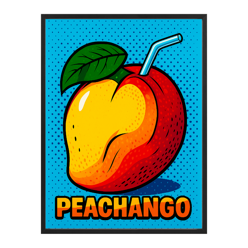 Poster mit Bilderrahmen Peachango - verschiedene Formate