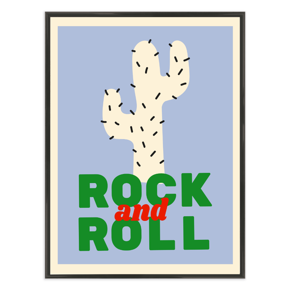 Poster mit Bilderrahmen Rock&