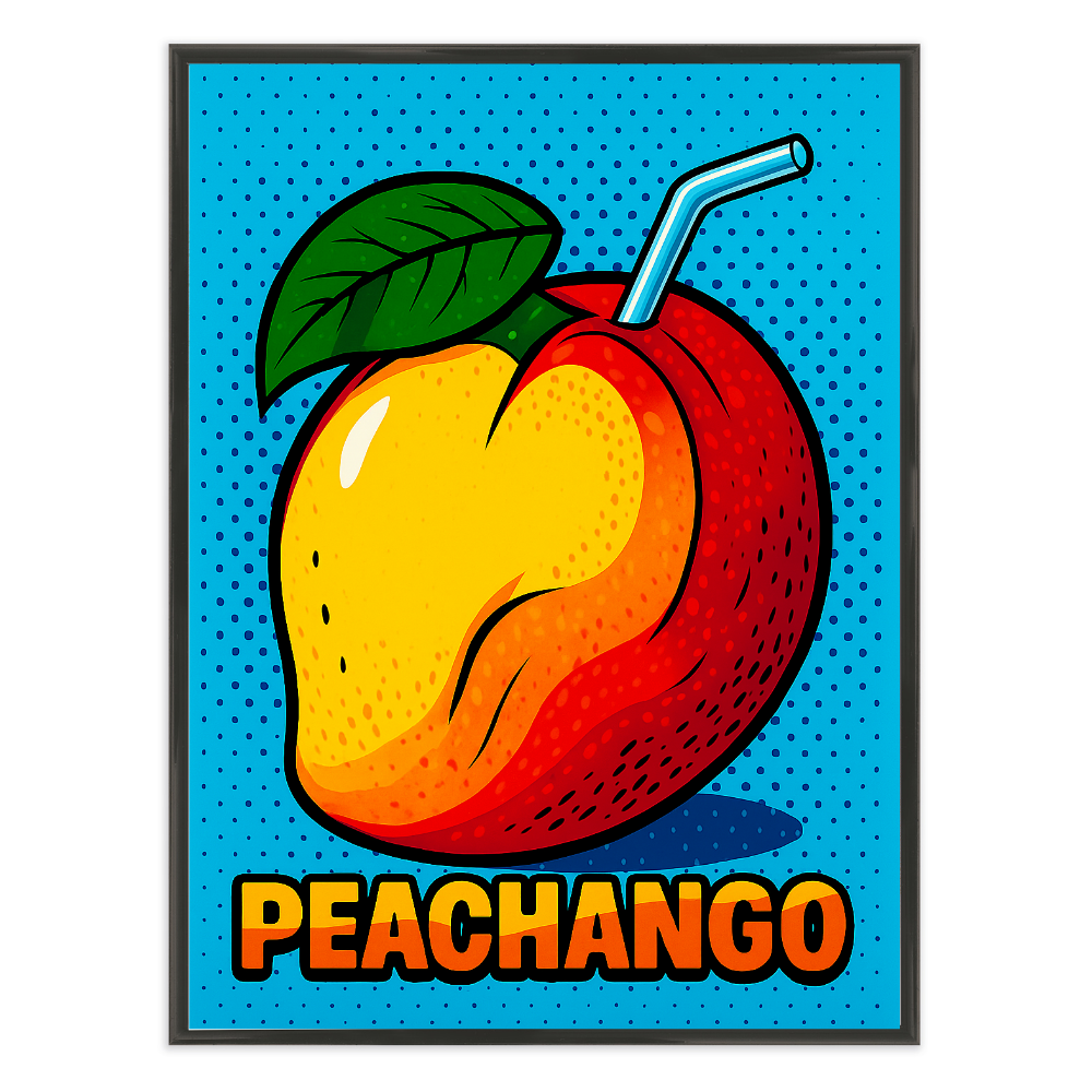 Poster mit Bilderrahmen Peachango - verschiedene Formate
