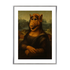 Poster mit Bilderrahmen Mona Lisa Alf - verschiedene Formate Interior Design