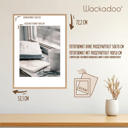 Wackadoo Bilderrahmen Set Nordic aus FSC® Holz Eiche Optik