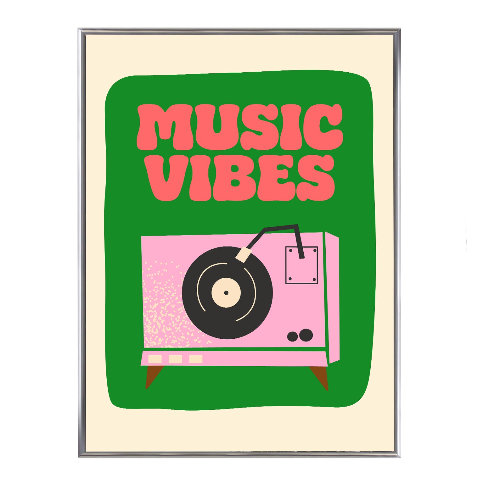 Poster mit Bilderrahmen Music Vibes - inklusive Bilderrahmen