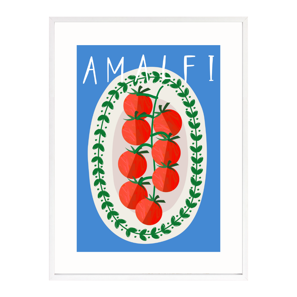 Poster mit Bilderrahmen Amalfi - verschiedene Formate