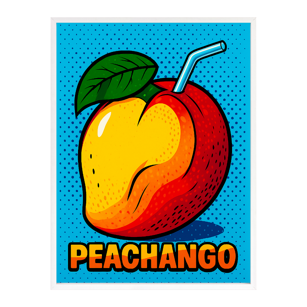Poster mit Bilderrahmen Peachango - verschiedene Formate