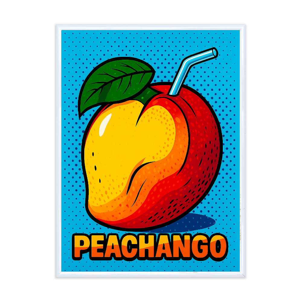 Poster mit Bilderrahmen Peachango - verschiedene Formate