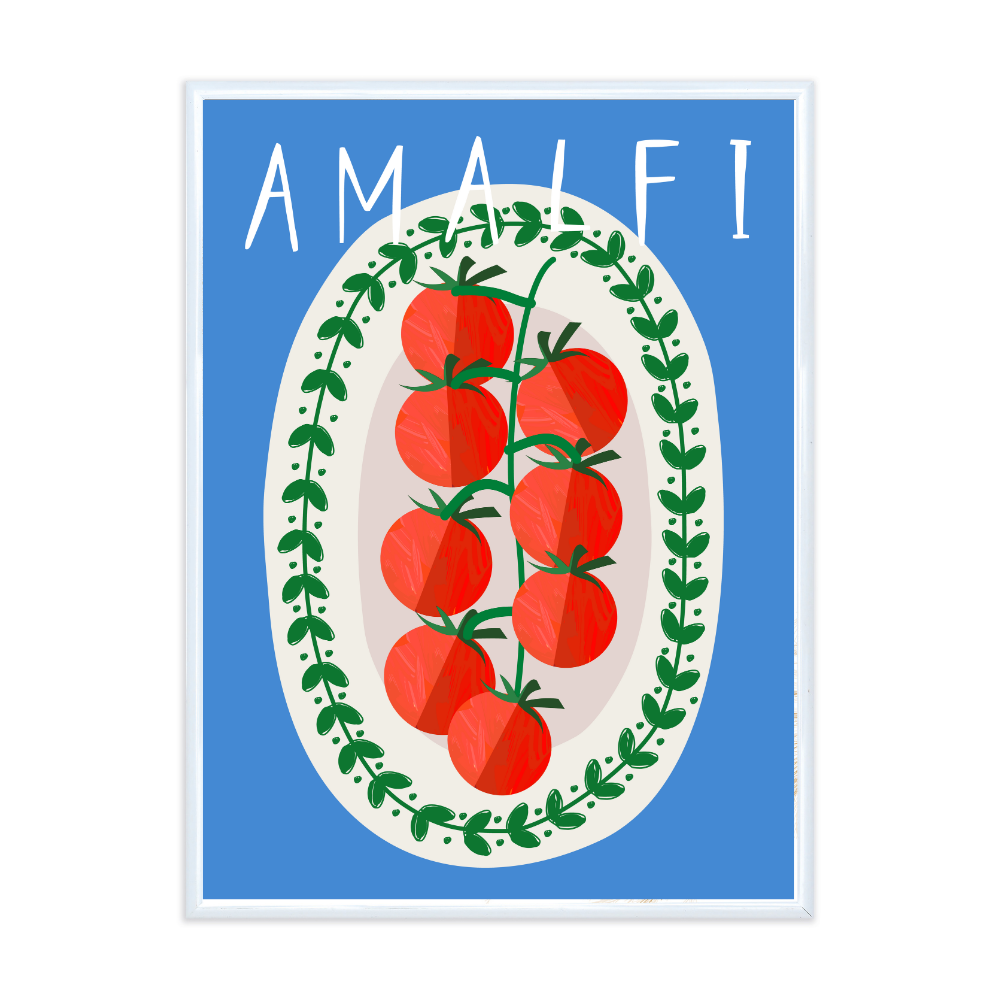 Poster mit Bilderrahmen Amalfi - verschiedene Formate