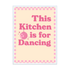 Poster mit Bilderrahmen Dancing Kitchen - inklusive Bilderrahmen Interior Design