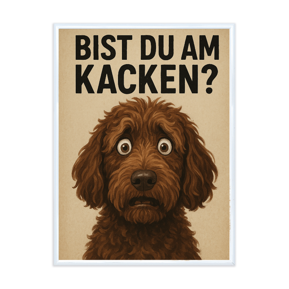 Poster mit Bilderrahmen Bist Du am...? - inklusive Bilderrahmen