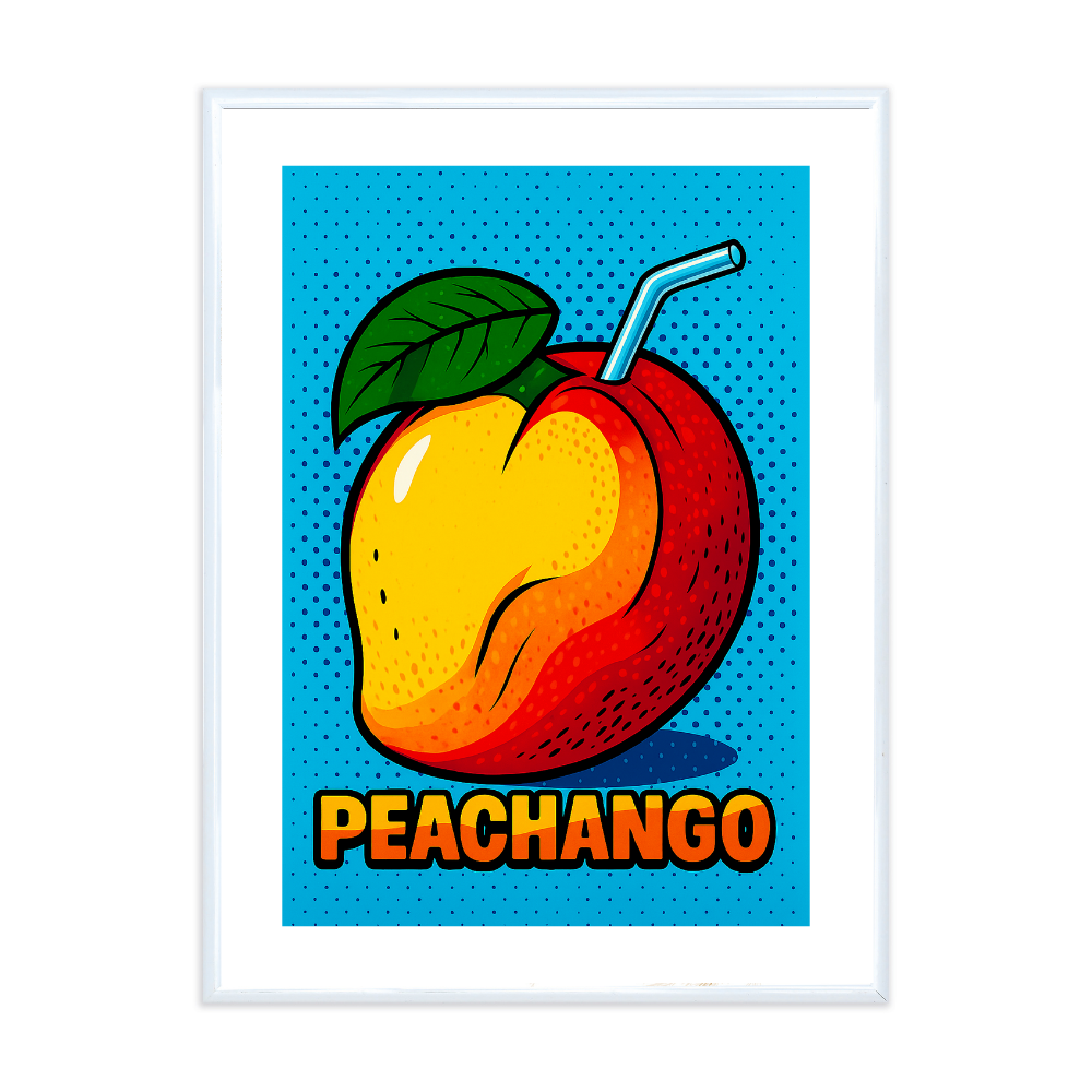 Poster mit Bilderrahmen Peachango - verschiedene Formate