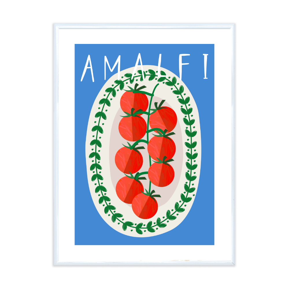 Poster mit Bilderrahmen Amalfi - verschiedene Formate
