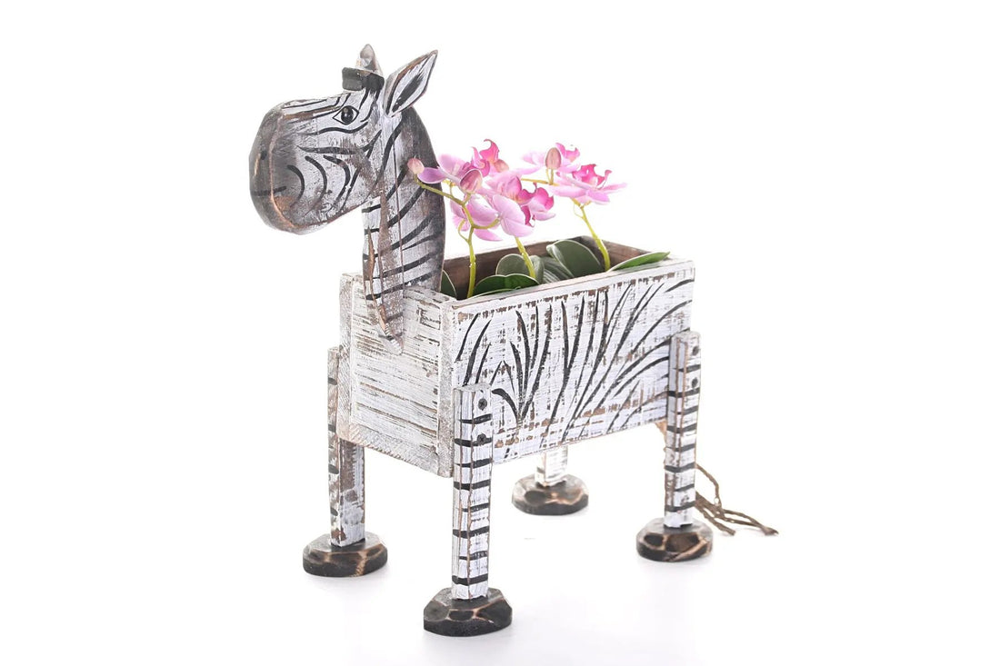 Wackadoo Blumentopf "Zebra" zum Bepflanzen www.wackadoo-living.de