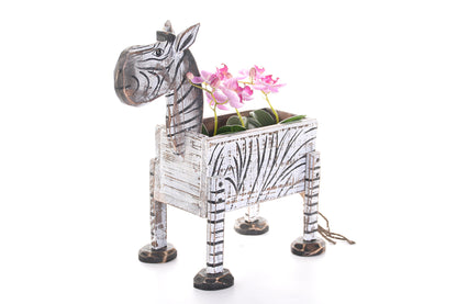 Wackadoo Blumentopf &quot;Zebra&quot; zum Bepflanzen
