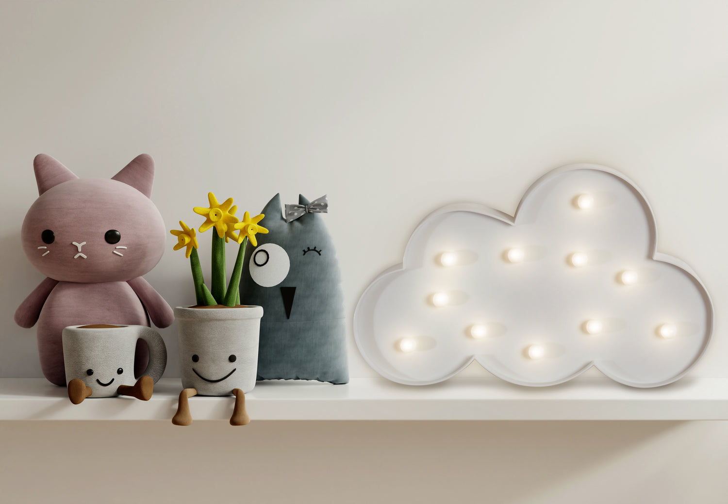 Wackadoo® LED Wolke mit Wohlfühlatmosphäre