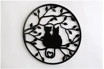Wanddekoration "Katze " aus Metall www.wackadoo-living.de